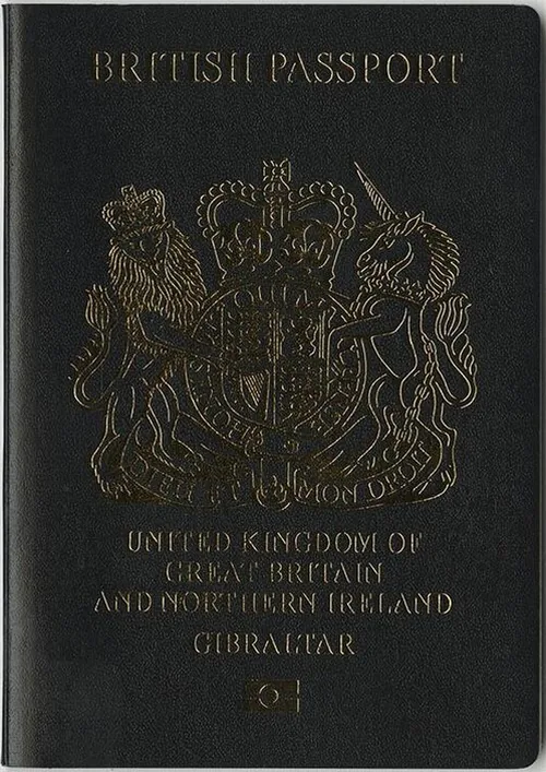 Gibraltar passport cover