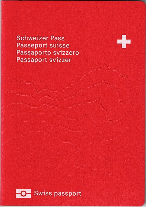 Switzerland passport cover